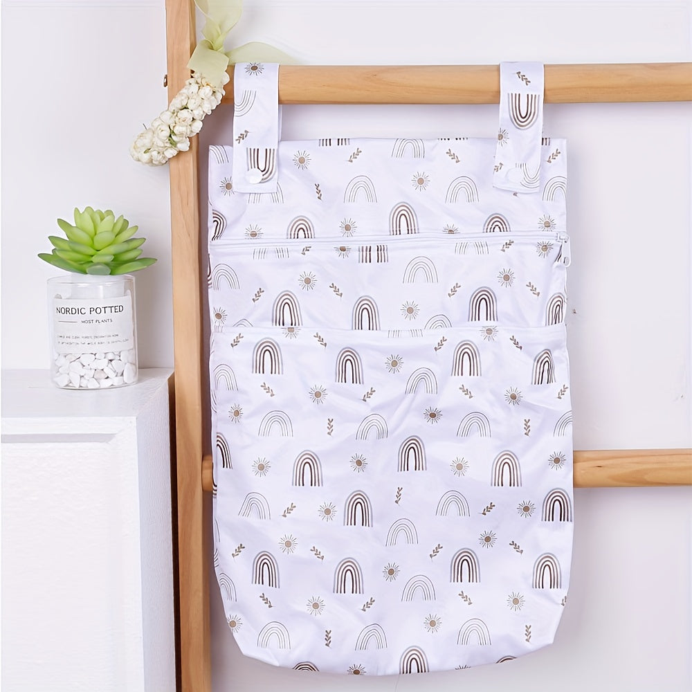 Waterproof Diaper Bag 30X40CM 1 8X15 7IN With 2 Handles 2 Pockets