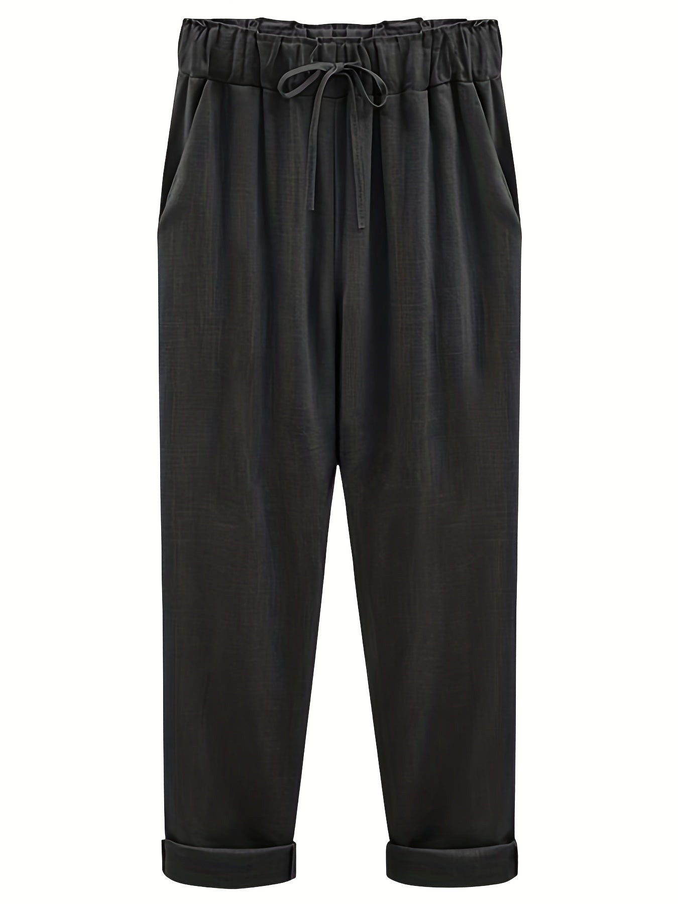 Women's Plus Size Solid Harem Pants