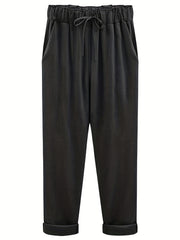 Women's Plus Size Solid Harem Pants