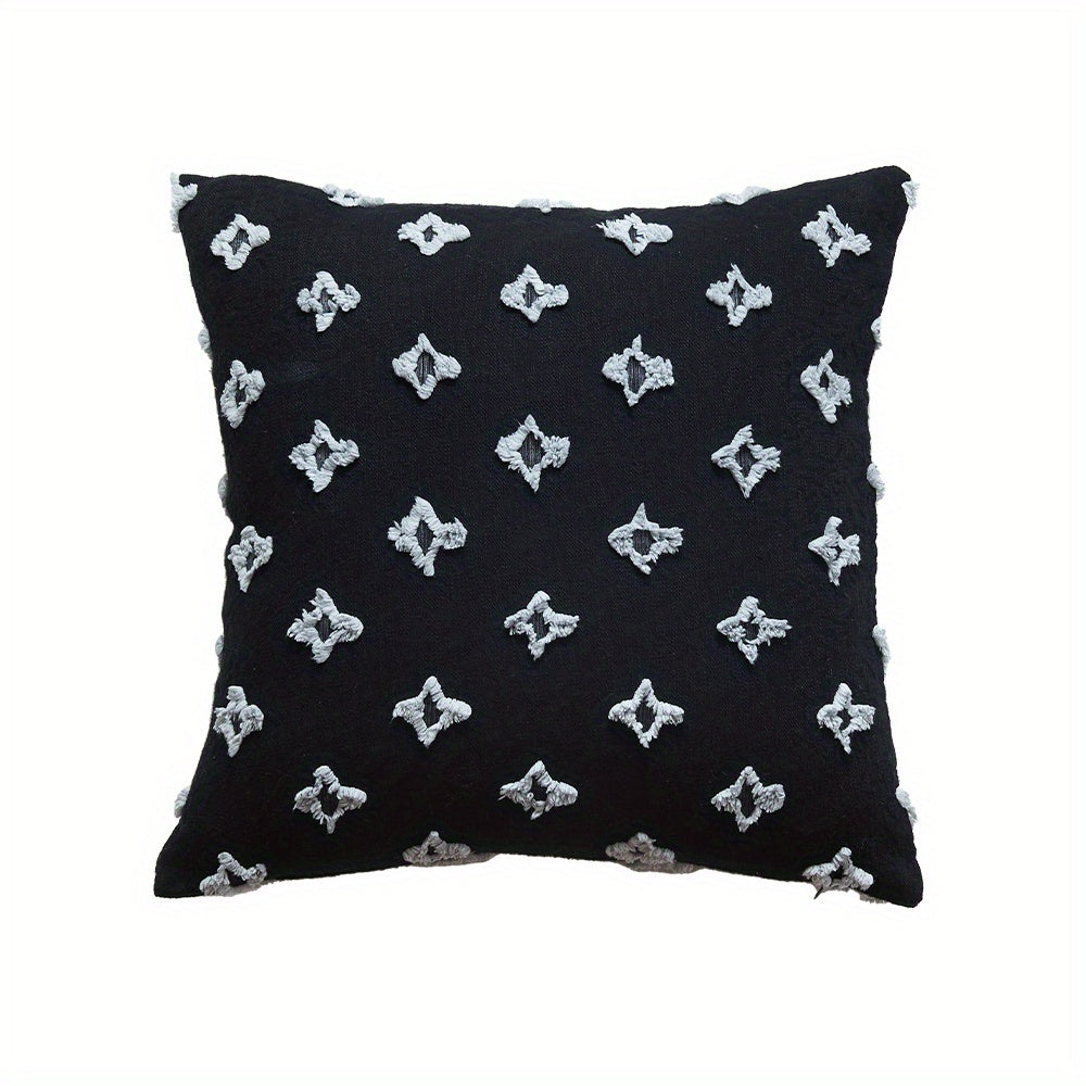 Cotton Tufted Small Stars Single Pillow Cover - Soft and Comfortable