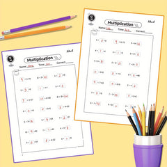 Multiplication Workbook for Kids: Master Times Tables Up to 100