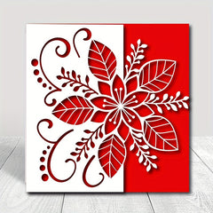 Christmas Deer Flower Coffee Cup Metal Cutting Dies Scrapbooking Craft
