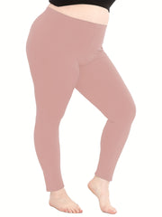 Women's Plus Size Skinny Trousers Elastic High Rise Stretch Pants