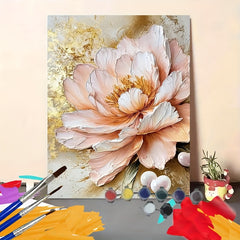 DIY Paint by Numbers Kit Flower for Beginners Hand Painted Craft Ideal Gift