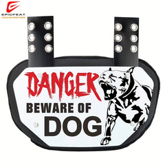 Beware Of Dog Football Back Plate Rear Back Protector