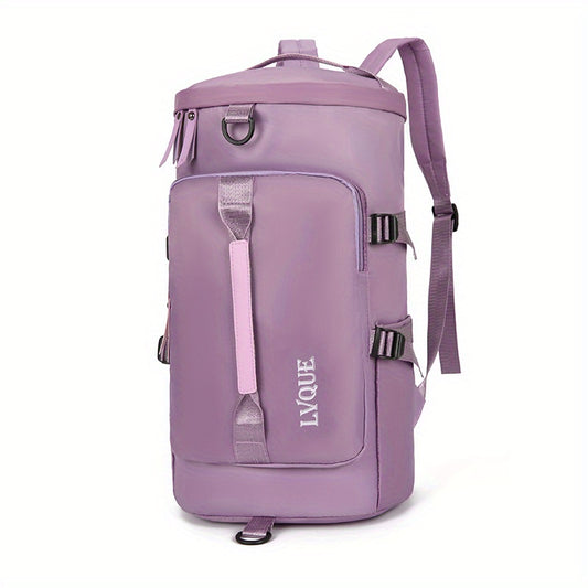 Women's Waterproof Gym Duffle Bag with Shoe Compartment
