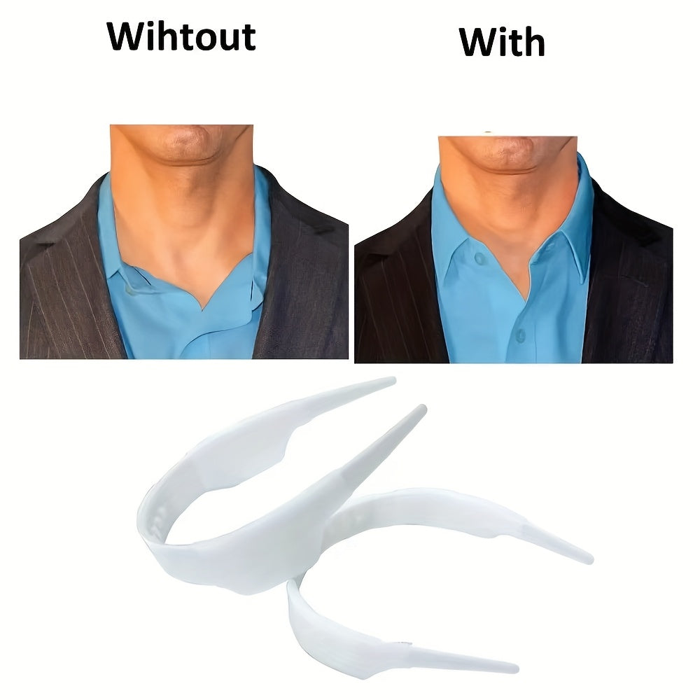 Invisible Plastic Collar Clip for Shirt Support