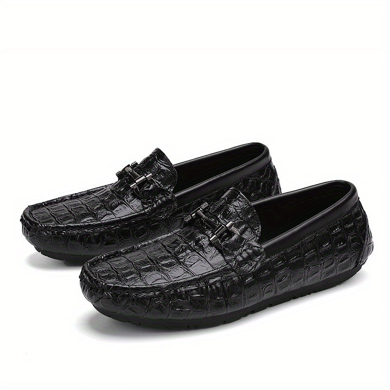 Women's Metal Buckle Flat Loafers Slip On Walking Shoes