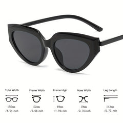 Cat Eye Sunglasses Wrap Around Vintage Eyewear UV Protection