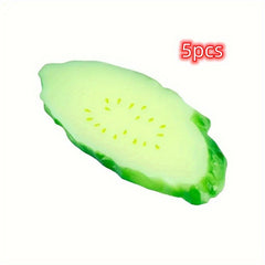 Halloween Christmas Gift Simulated Cucumber Slices Vegetables Fruits