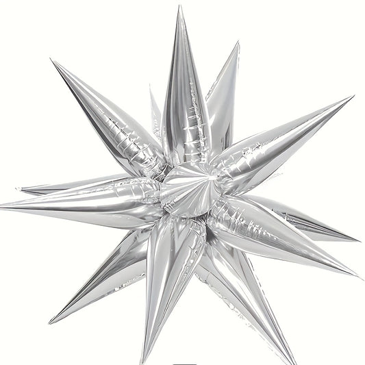 12pcs Explosion Star Aluminum Balloon for Birthday Party Decoration