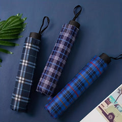 Travel Umbrella Windproof Rainproof Ten Bone Grid Large
