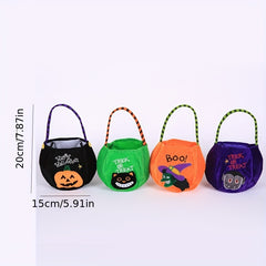 Halloween Candy Bag Decoration Cloth Bag Children's Portable Pumpkin Bag
