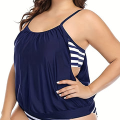 Cami Top & Shorts Tummy Control Swimsuit Set