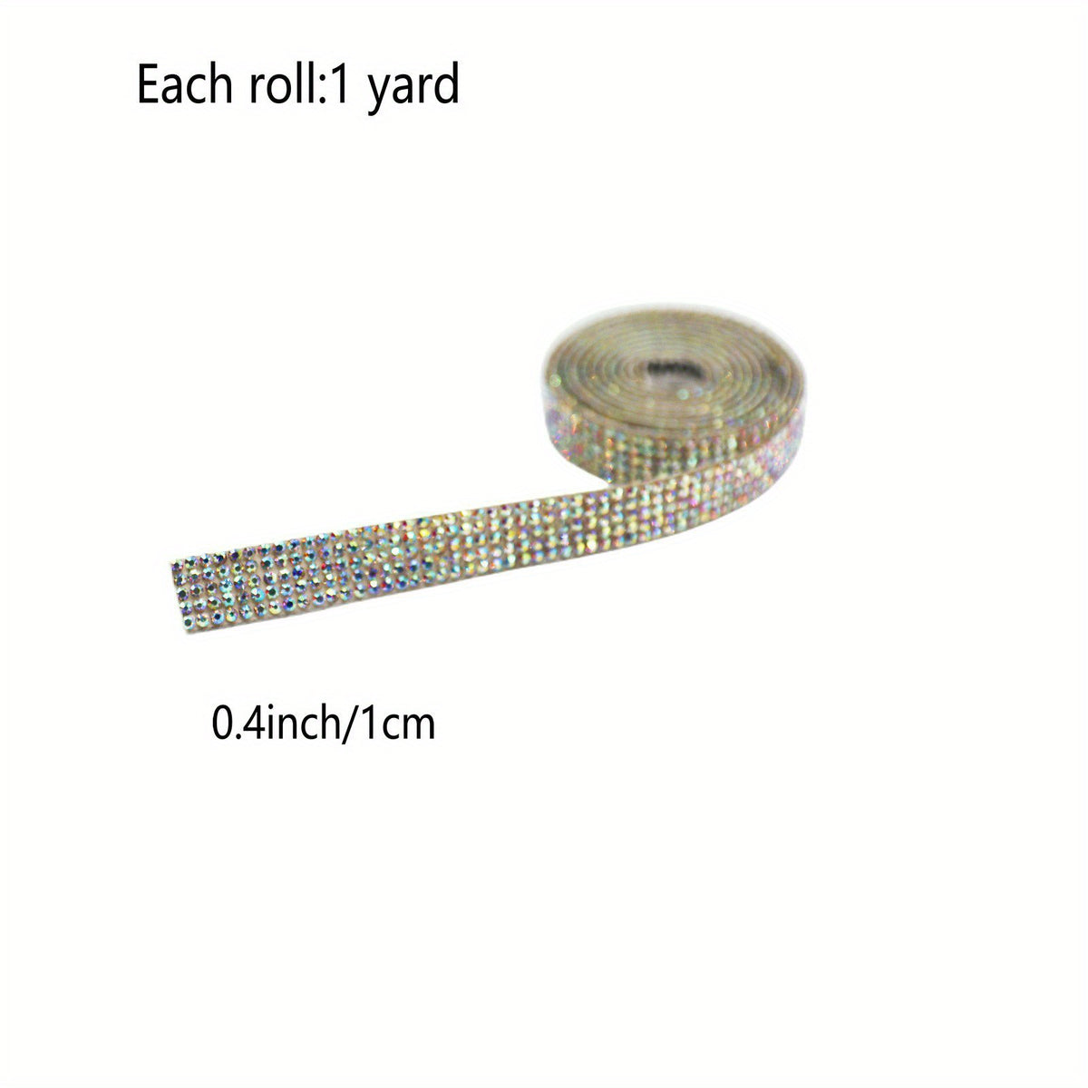 1 Yard Rhinestone Car Sticker for Dashboard Central Control