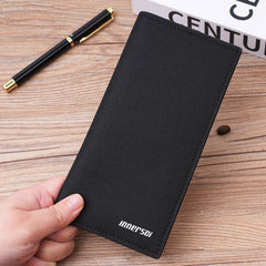 Men's Slim Canvas Long Wallet with 13 Card Slots