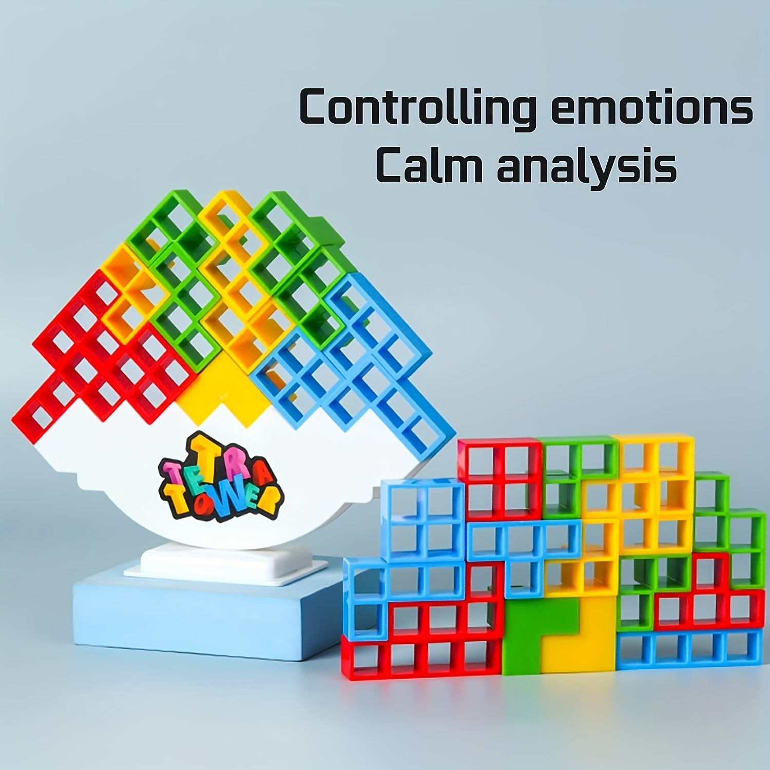 Colorful Tower Building Blocks Game