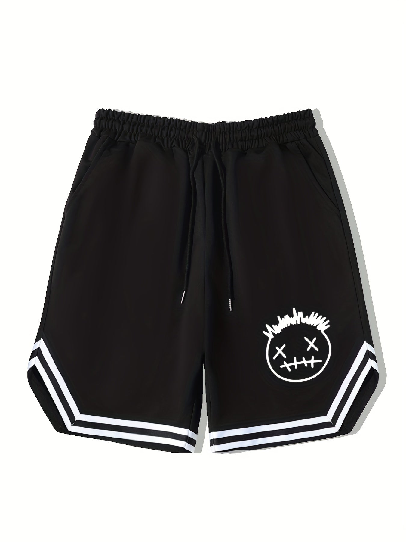Men's Streetwear Shorts Grimace Graphic Drawstring Stretchy Short Pants