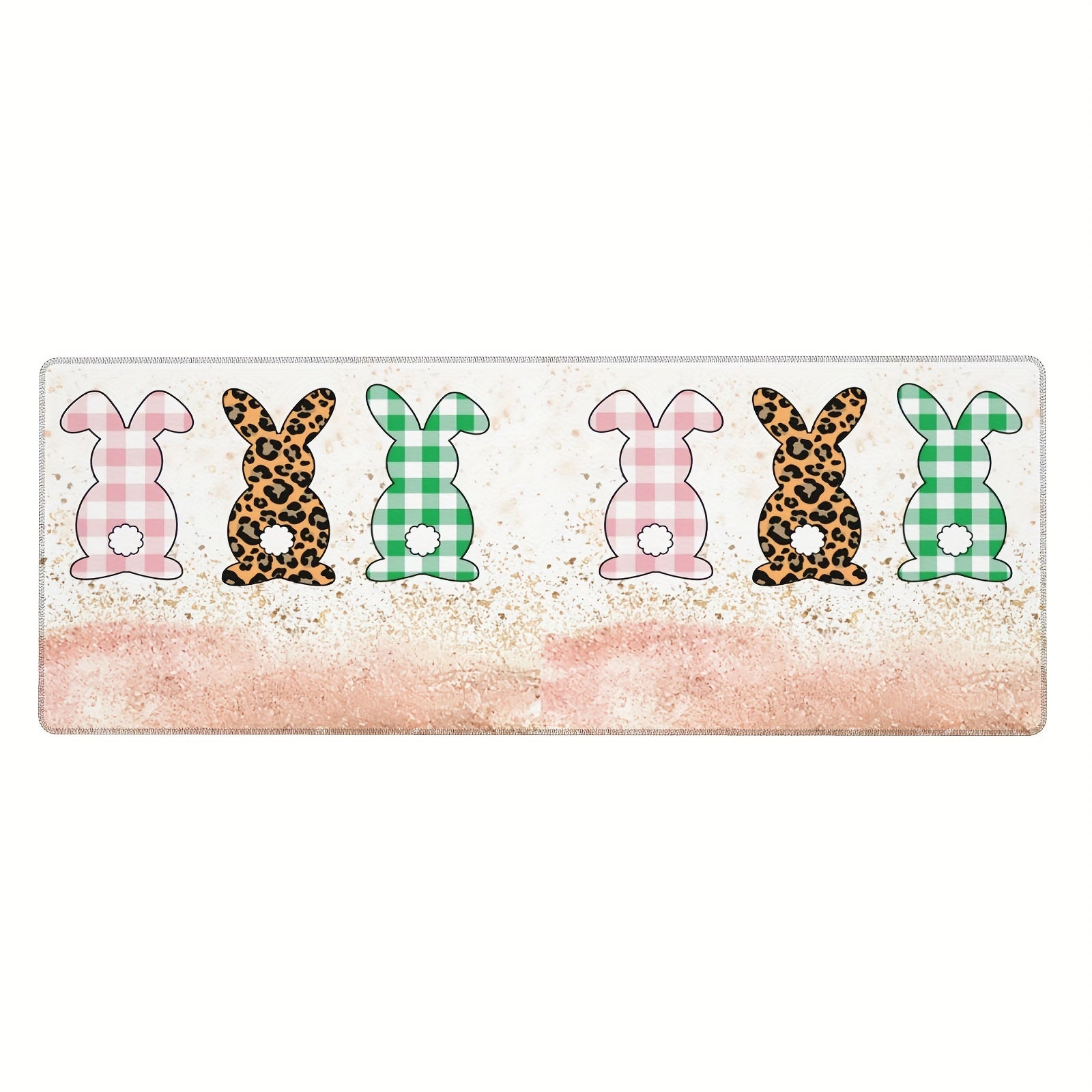 Rabbit Desk Mat Large Mouse Pad Keyboard Mouse Mat Non Slip Rubber Base