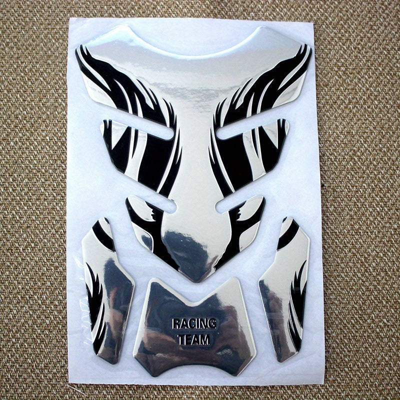 3D Motorcycle Modified Stickers Fish Bone Waterproof Anti-scratch Cover