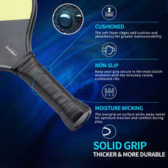 PR100 Pickleball Paddle Set 2 Rackets 4 Balls Bag