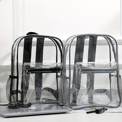 Large Capacity Backpack PVC Lightweight Waterproof Commuter Bag