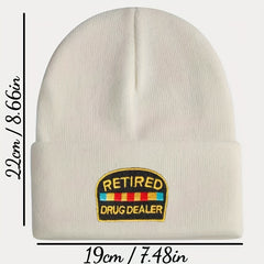 Embroidery Knitted Hat Warm Beanie