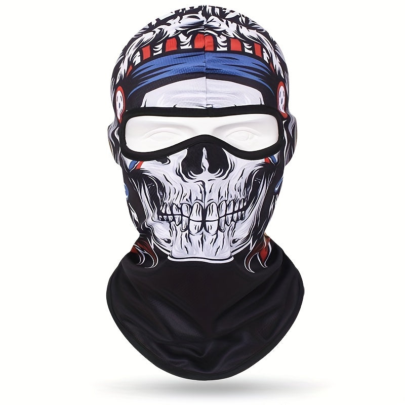 Multicolor Skull Outdoor Mask Hat for Cycling Riding
