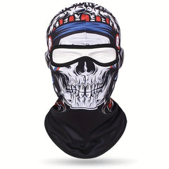 Multicolor Skull Outdoor Mask Hat for Cycling Riding
