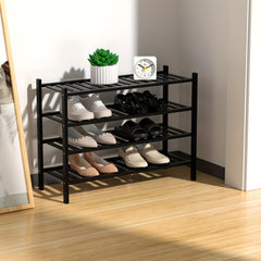 4 Tier Bamboo Shoe Rack Storage Shelf