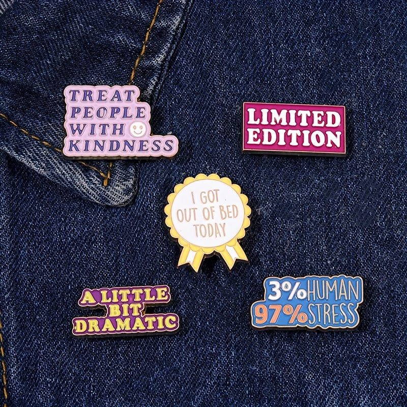 Is It Friday Yet Enamel Pins - Me Sarcastic Never - 80s Baby Drama Brooch