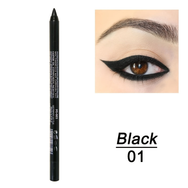 High Pigmented Metallic Eyeliner Stick, Long Lasting Waterproof, Gothic Style