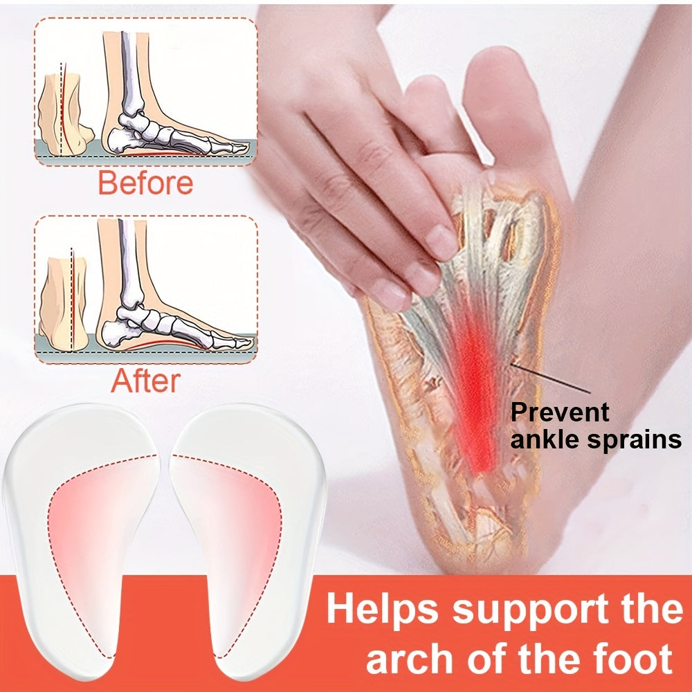 Silicone Arch Support Insoles for Flat Feet