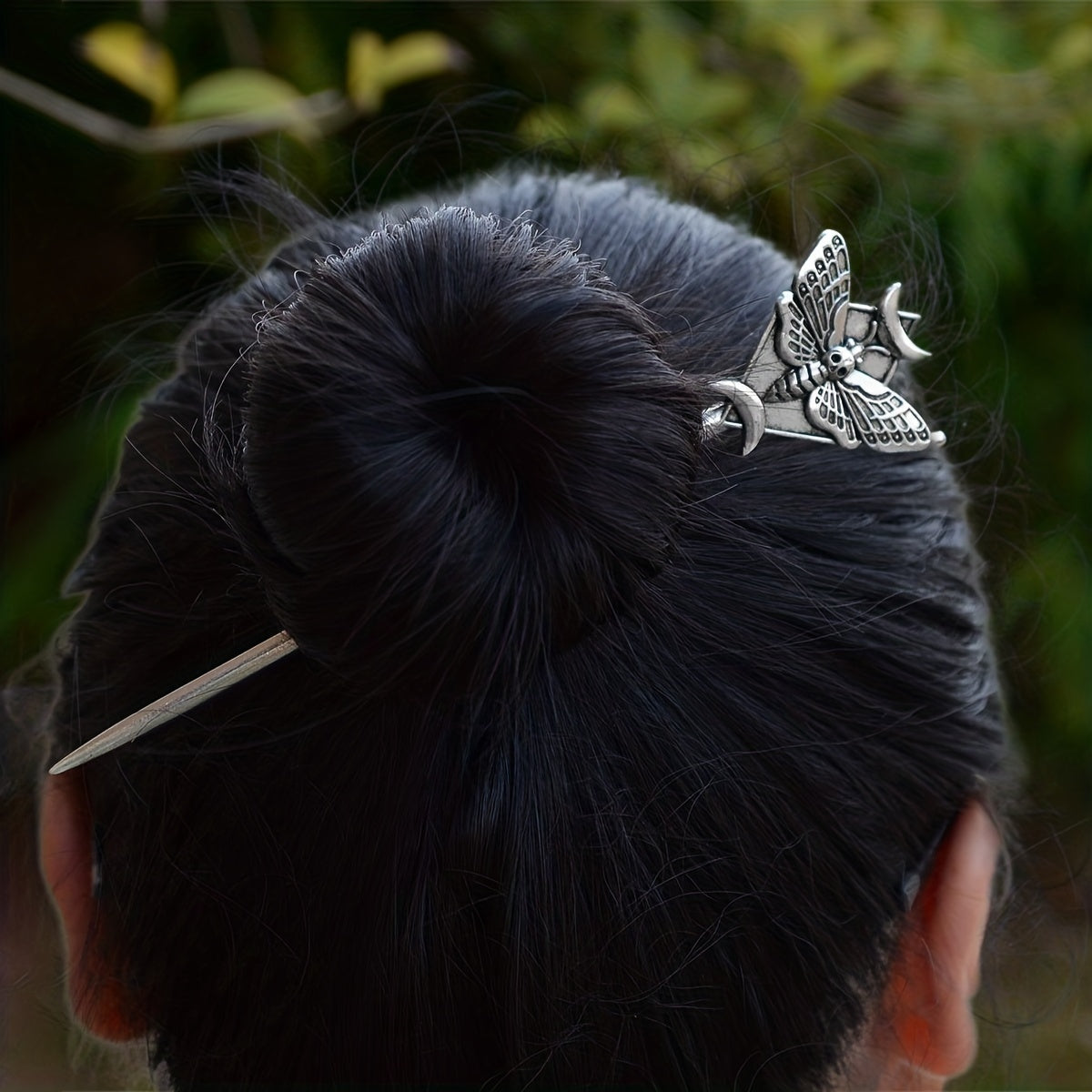 Death's Head Moth Hair Stick Metal Hairpin Halloween Hairpin
