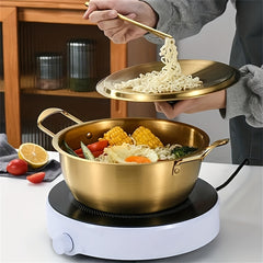 Stainless Steel Pot for Soups, Ramen, Noodles & Hot Pots