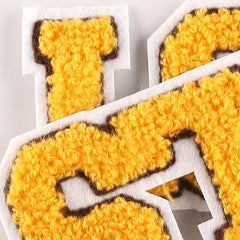 2pcs Towel Embroidery Letter Patches for Girls Clothing DIY Hand Sewing