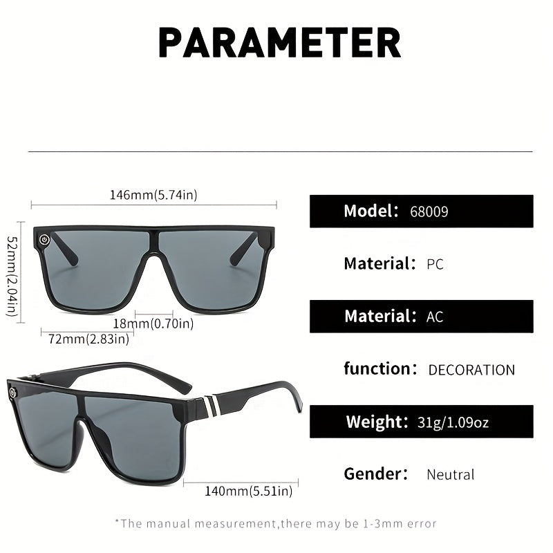 Men's Outdoor Cycling Sunglasses Large Frame Colorful One-piece Sunglasses