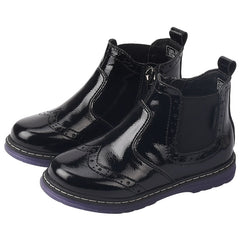 TARANIS Chelsea Boots Leather Side Zipper Baby Shoes