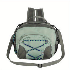 Small Contrast Backpack Drawstring Detail School Bag