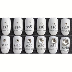 400 pcs Clear Diamond Rhinestones for Nail Art and Crafts