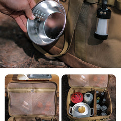 Outdoor Camping Storage Bag for Tableware and Tools