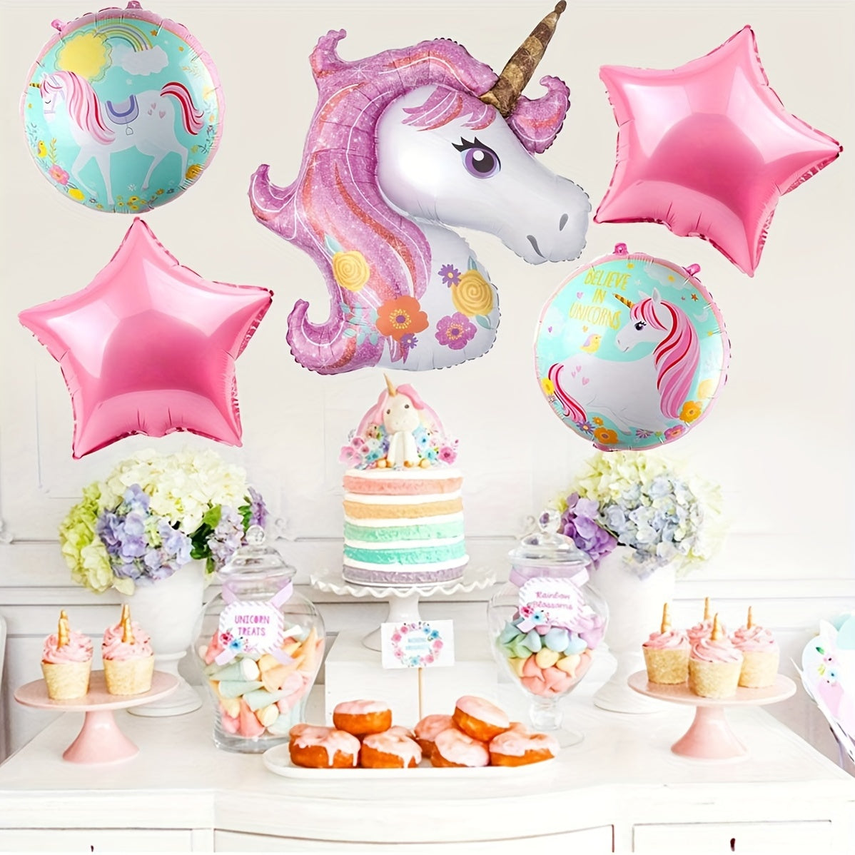 Magical Unicorn Balloons for Girls' Birthday Party