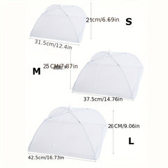 1pc Lace Mesh Food Cover Dustproof Pop Up Umbrella Food Tent