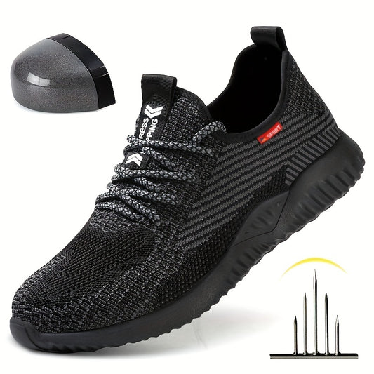 Steel Toe Safety Work Shoes Men Puncture Proof Footwear
