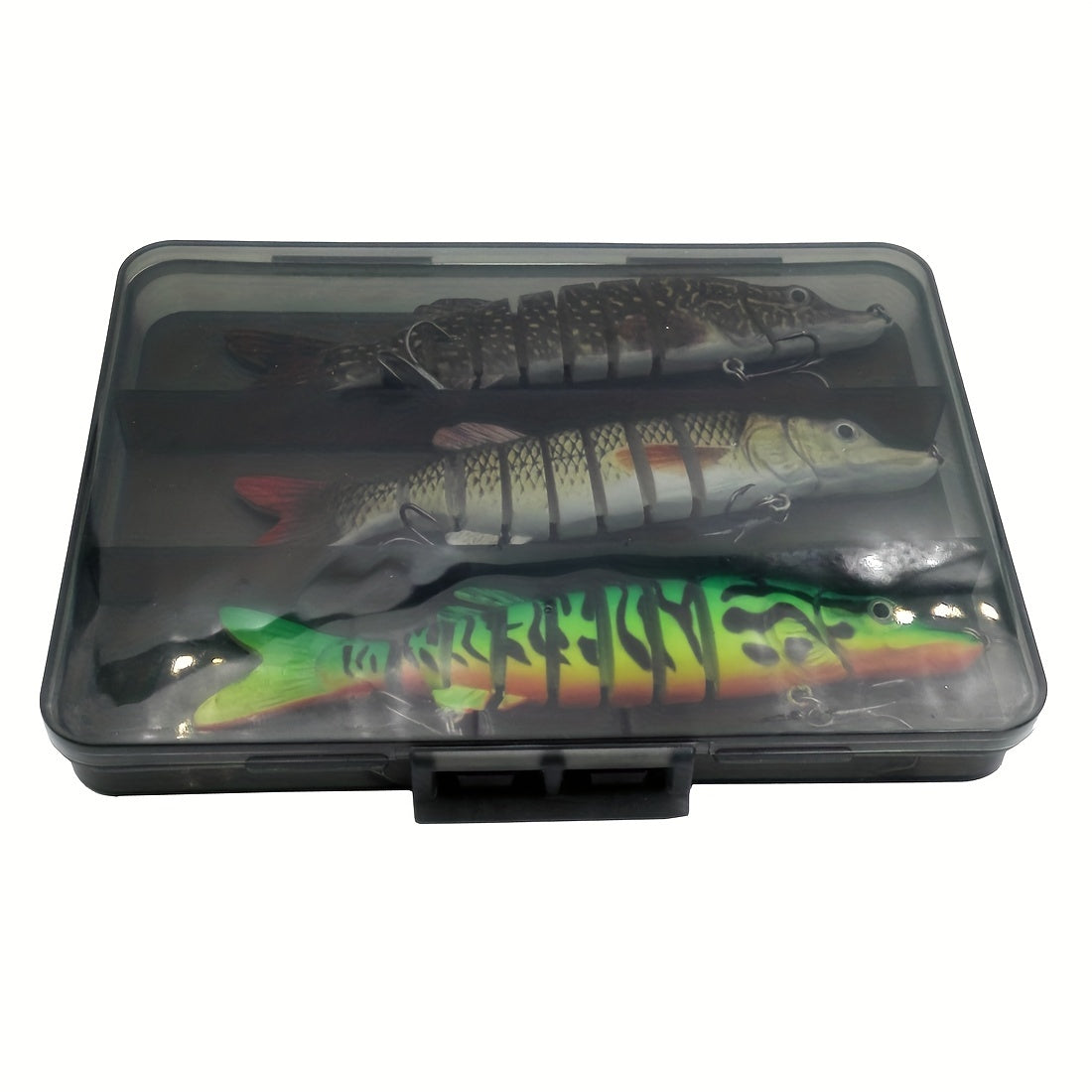 3pcs Bionic Section Swimbait for Bass and Trout Fishing