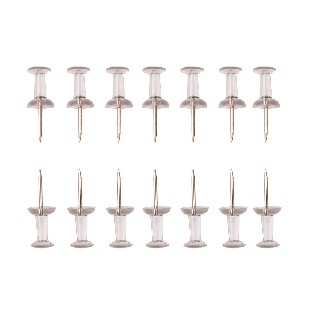 Transparent Pegs 50ct Plastic Box Cork Board I beam Pegs Painting Pegs