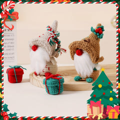 Christmas Gnome Crochet Material Bag Doll Woven DIY Ornament Kit