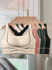 4pcs Front Buckle Sports Bras Comfortable Push Up Intimates