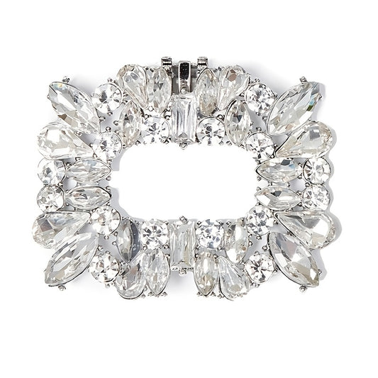 Square Rhinestones Shoe Buckles - Wedding High Heel Decoration