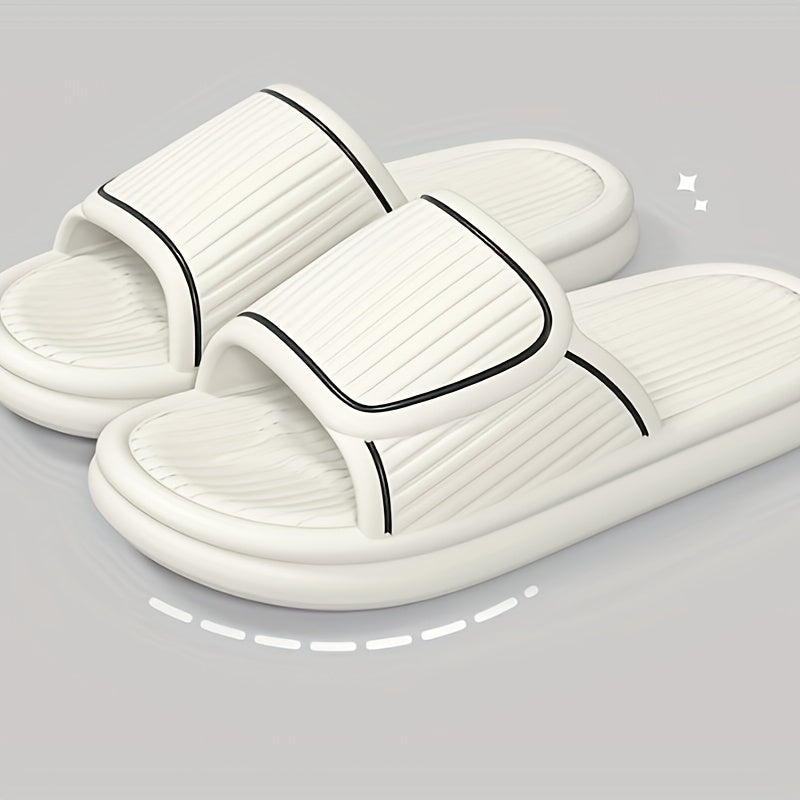 Women's Contrast Slides Soft Sole Pillow Slides